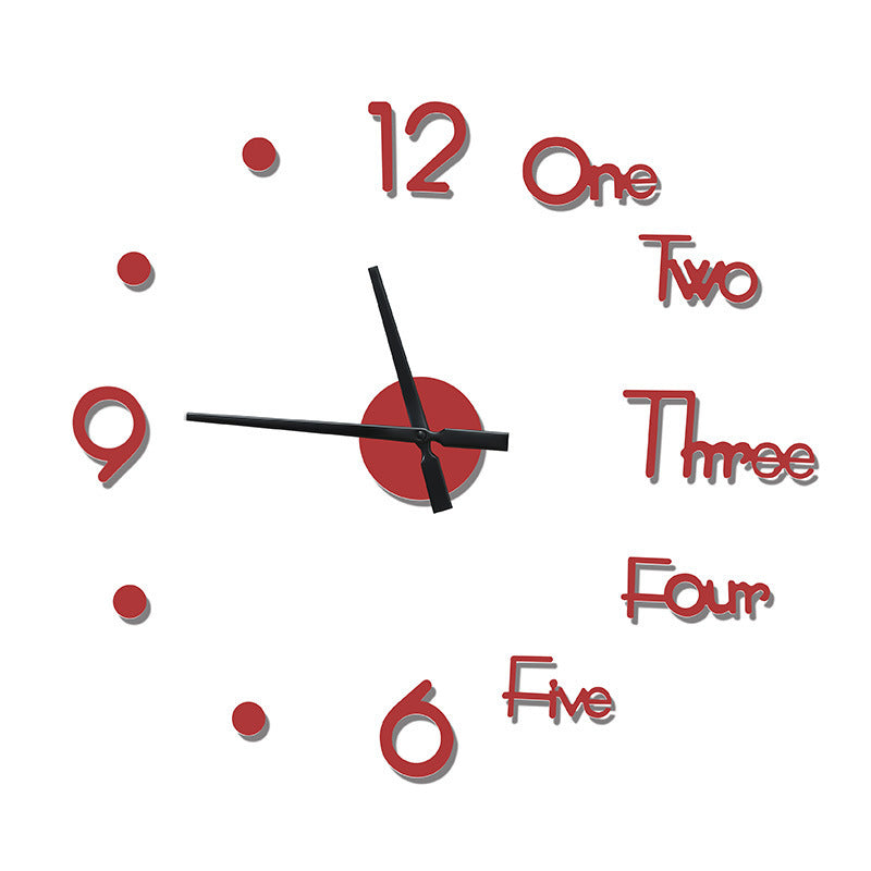 3D wall clock